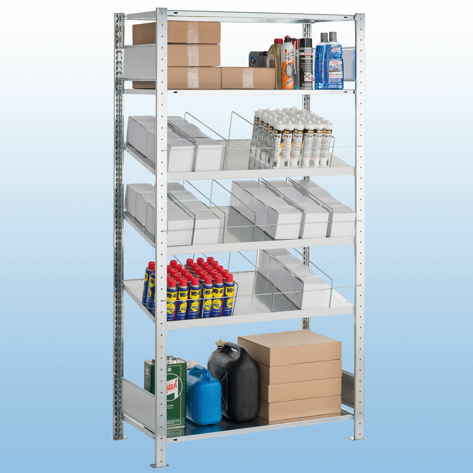 Kombibodenregal | von Kaiser Systeme MP20 Flaschen Kombiregal, Flaschenregal und Getränkeregal